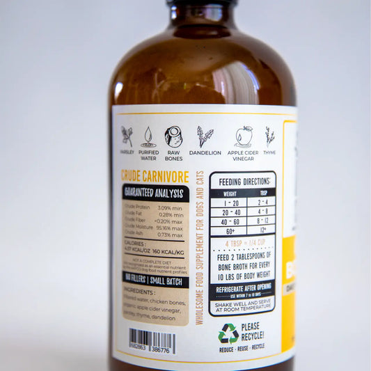 Crude Carnivore Bone Broth- Chicken